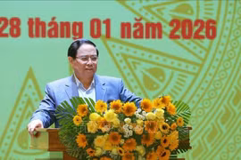 El primer ministro de Vietnam, Pham Minh Chinh, preside la segunda reunión del Comité Nacional de APEC 2027. (Foto: VNA)