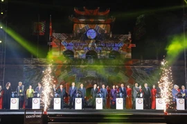 La inauguración del Festival Internacional de Conservación y Desarrollo de Pueblos Artesanales. (Foto: VNA)