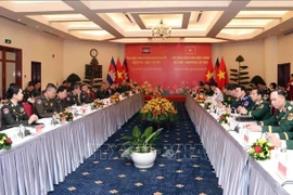 Panorama del octavo Diálogo sobre Política de Defensa Vietnam-Camboya. (Foto: VNA)