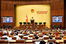 El presidente de la Fiscalía Suprema Popular, Nguyen Huy Tien, explica y aclara diversas cuestiones planteadas por los diputados de la Asamblea Nacional. (Foto: VNA)