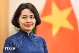 la embajadora de Vietnam en Finlandia concurrente en Estonia, Pham Thi Thanh Binh. (Foto: VNA)
