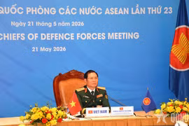 El general Nguyen Tan Cuong, viceministro de Defensa de Vietnam, participa en la ACDFM-23. (Foto: qdnd.vn)