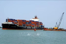 El puerto marítimo de Chu Lai, Quang Nam, da la bienvenida a barcos de 50 mil toneladas. (Foto: VNA)