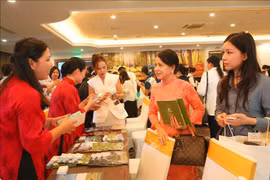 Presentación de los productos y servicios turísticos de las empresas de Ninh Binh a los socios. Foto: VNA