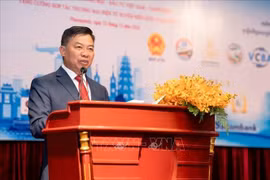 El embajador de Vietnam en Camboya, Nguyen Huy Tang, en el evento (Fuente: VNA)