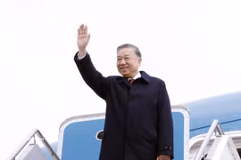El secretario general del Comité Central del Partido Comunista de Vietnam y presidente de la nación, To Lam, concluye su visita a Australia. Foto: VNA