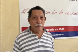 El periodista Roberto Molina de Prensa Latina. Foto: VNA