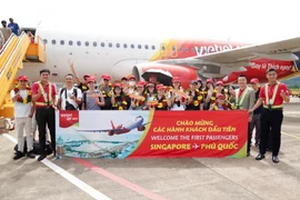 La nueva ruta Singapur-Phu Quoc eleva a 78 el número total de vuelos semanales de Vietjet entre Vietnam y Singapur. (Foto: Vietjet)