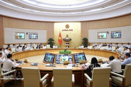 La reunión ordinaria del Gobierno se celebra en Hanoi. (Foto: VNA)