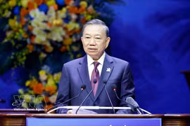 El secretario general del Partido Comunista y presidente de Vietnam, To Lam, en la cita (Foto: VNA)