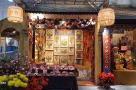 Un punto destacado es el espacio de exposición "Tet antiguo - Tet durante la era de racionamiento". (Foto: laodongthudo.vn).