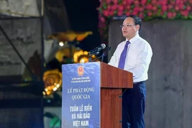 El viceministro de Agricultura y Medio Ambiente Le Minh Ngan en el acto (Foto: VNA)