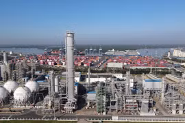 Vista de la planta química de Hyosung, un proyecto de inversión de Corea del Sur, ubicada en el barrio de Tan Phuoc, Ciudad Ho Chi Minh. (Foto: VNA)