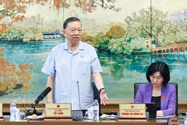 El secretario general del Partido Comunista de Vietnam y presidente de la República, To Lam, en la cita. (Foto: VNA)