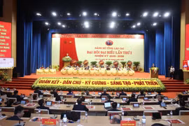Ceremonia de clausura de la primera Asamblea del Comité partidista en Lao Cai. (Foto: baolaocai.vn)