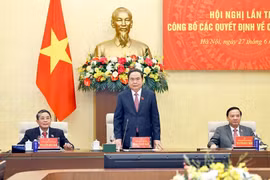 El presidente de la Asamblea Nacional, Tran Thanh Man, en la cita (Foto: VNA)