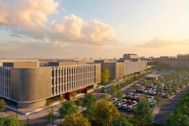 Vista en perspectiva de la planta de fabricación de chips de Viettel en el Parque de Alta Tecnología de Hoa Lac. (Foto: hanoimoi.vn)