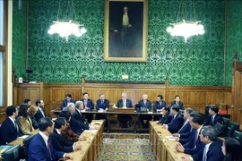 Durante el encuentro entre el secretario general To Lam y el Grupo Parlamentario multipartidista del Reino Unido para Vietnam en Londres (Foto: VNA)