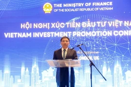 El ministro de Finanzas, Nguyen Van Thang, habla en el evento. (Foto: VNA)