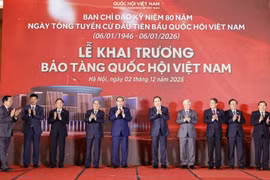 El presidente de la Asamblea Nacional de Vietnam, Tran Thanh Man, participa en la inauguración del Museo. (Foto: VNA)