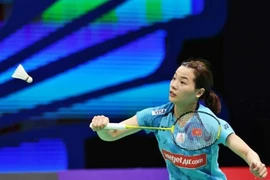 La mejor jugadora vietnamita de bádminton, Nguyen Thuy Linh. (Foto: internet)