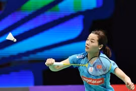 La mejor jugadora vietnamita de bádminton, Nguyen Thuy Linh. (Foto: internet)