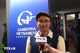 Harry Hoang, presidente de la Asociación de Vietnamitas en Canberra. (Foto: VNA)