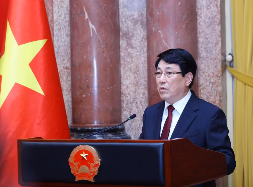 El presidente de Vietnam, Luong Cuong. (Fuente: VNA)