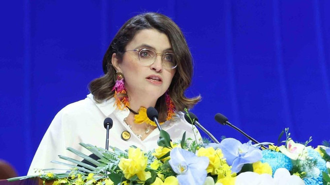 La vicepresidenta de Ecuador, María José Pinto González Artigas (Fuente: VNA) phc3b3-te1bb95ng-the1bb91ng-ecuador.jpg