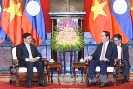 Presidente vietnamita recibe al primer ministro de Laos