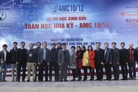 Estudiantes vietnamitas compiten en concurso de matemática de EE.UU.