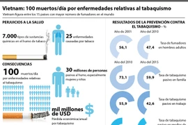 [Infografía] Vietnam: 100 muertos al día por enfermedades relativas al tabaquismo
