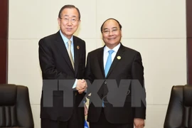 Primer ministro de Vietnam se reúne con Ban Ki-moon y Malcolm Turnbull