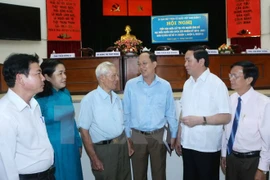 Presidente de Vietnam dialoga con electores en Ciudad Ho Chi Minh