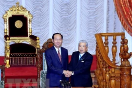 Presidente de Vietnam dialoga con titular de Cámara alta de Japón