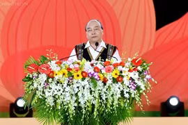 Premier vietnamita participa en el Festival de Cultura de Gongs 2018 
