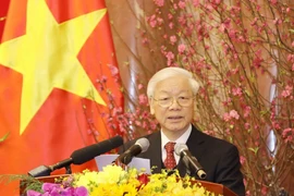 Máximo dirigente partidista de Vietnam extiende felicitaciones del Tet al pueblo