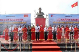 Inauguran Parque Fidel en la provincia central vietnamita de Quang Tri