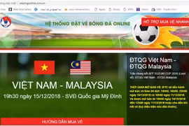 Detectan sitio web falso vendiendo entradas finales de AFF Suzuki Cup
