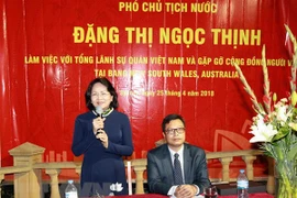Vicepresidenta de Vietnam se reúne con connacionales en Sídney