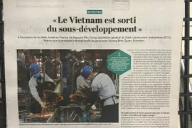 Prensa francesa aprecia logros de desarrollo económico de Vietnam 