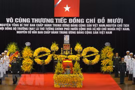 Realizan acto fúnebre en memoria de Do Muoi, exsecretario general del Partido Comunista de Vietnam