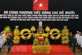 Realizan acto fúnebre en memoria de Do Muoi, exsecretario general del Partido Comunista de Vietnam