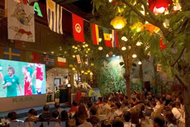 En Vietnam Copa Mundial se juega en bares y cafeterías