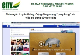 Vietnam estrena cortometraje sobre protección de rinoceronte 