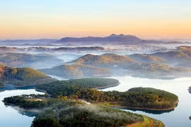 La zona turística del lago Tuyen Lam. (Foto: baolamdong)