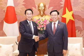 Presidente del Parlamento de Vietnam se reúne con el primer ministro japonés