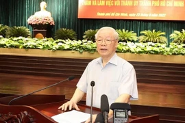 Máximo dirigente político de Vietnam pide a Ciudad Ho Chi Minh ser locomotora para desarrollo regional