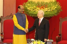 Máximo dirigente partidista de Vietnam recibe al presidente de Cámara Baja india
