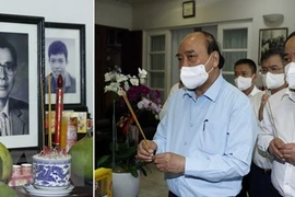 Presidente de Vietnam rinde tributo a exdirigentes del Partido y Estado